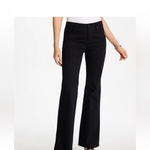 Chico's Black Girlfriend Flare Jeans full length